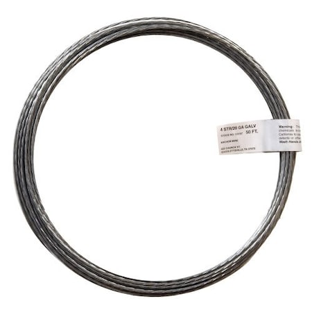 Hillman HILLMAN 0.096 - 0.099 in. D X 50 ft. L Galvanized Steel 20 speed Anchor Wire, PK20 123189